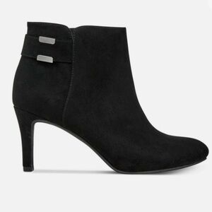 Alfani Womens Step 'N Flex Faust Booties Suede Almond Toe Ankle Fashion Boots